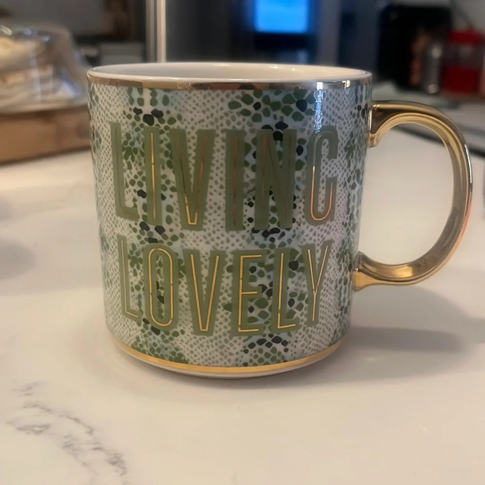 New “Living Lovely” Coffee Mug by Anthropologie.